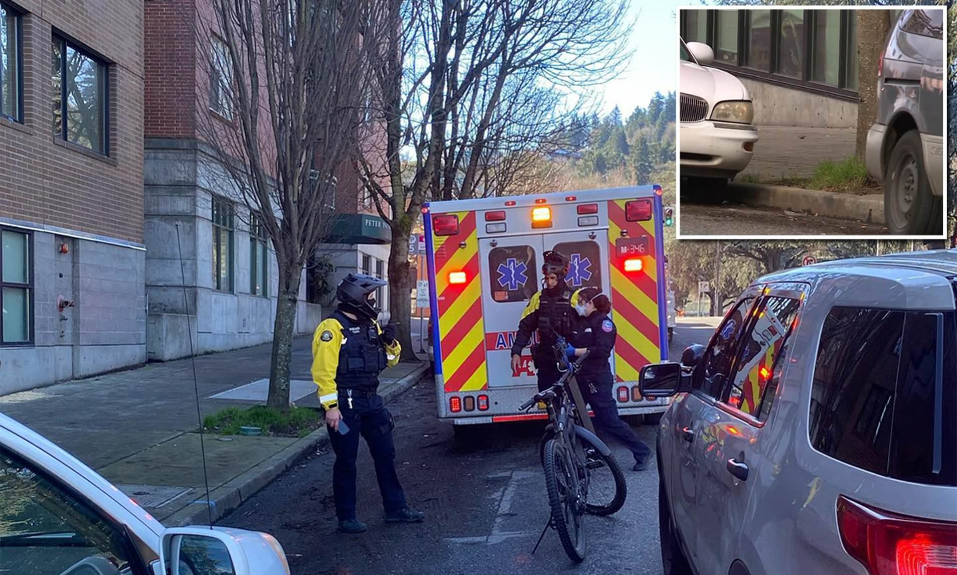 Portland woman suffering a 'mental health crisis' gives birth on SIDEWALK and ABANDONS baby on the ground before stumbling away still covered in blood and amniotic fluid